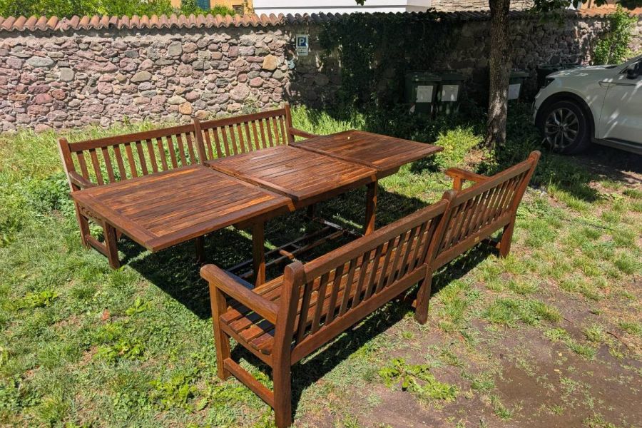 Gartenmöbel Tisch und Bank - Bild 3