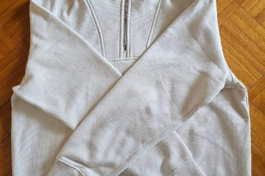 2x H&M Half-Zip Pullover Gr. M (weiß + schwarz) - Bild 1