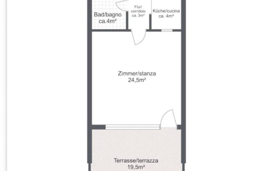 1 Zimmer Wohnung in Meran zu vermieten - Bild 5