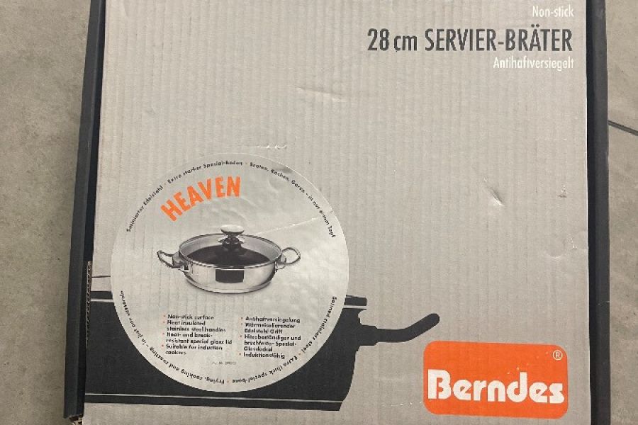 Berndes Servierpfanne 28 cm mit Deckel (Neu) - Bild 2
