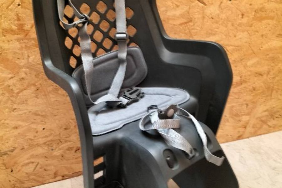 Fahrrad-Kindersitz mit Kinderhelm, sehr guter Zustand - Bild 3