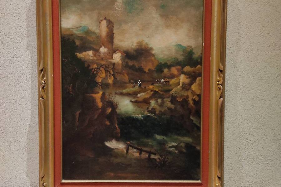 Antikes Ölgemälde auf Leinwand - Bild 1