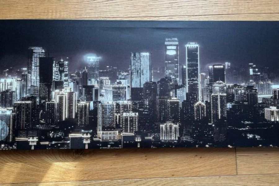 Wandbild Nacht-Stadt - Bild 1
