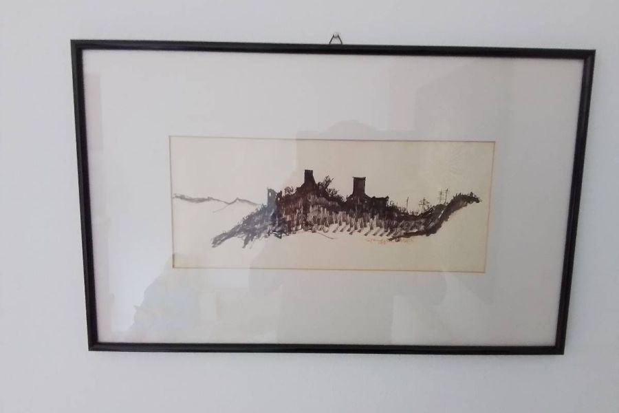 Kohlezeichnung vom Schloss Sigmundskron - Bild 2