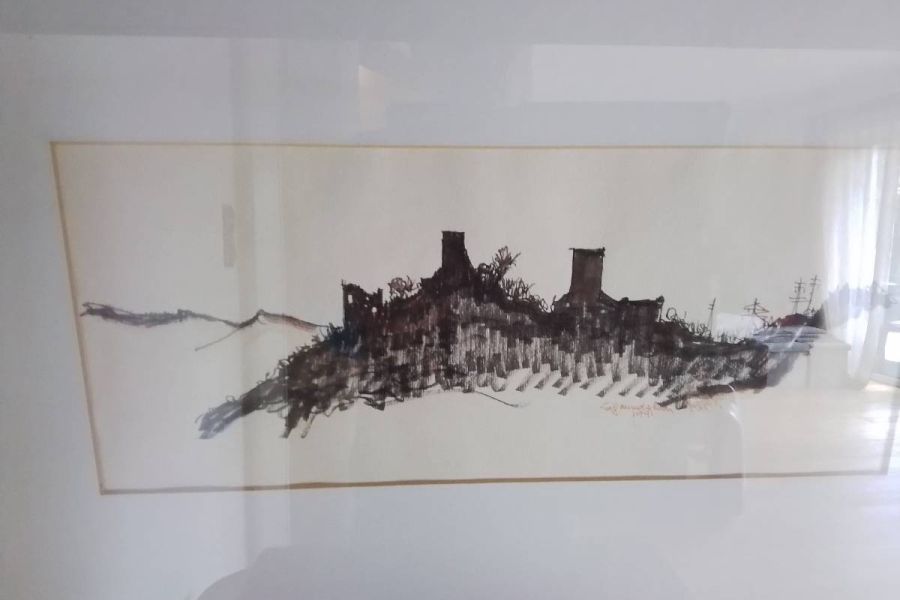 Kohlezeichnung vom Schloss Sigmundskron - Bild 3