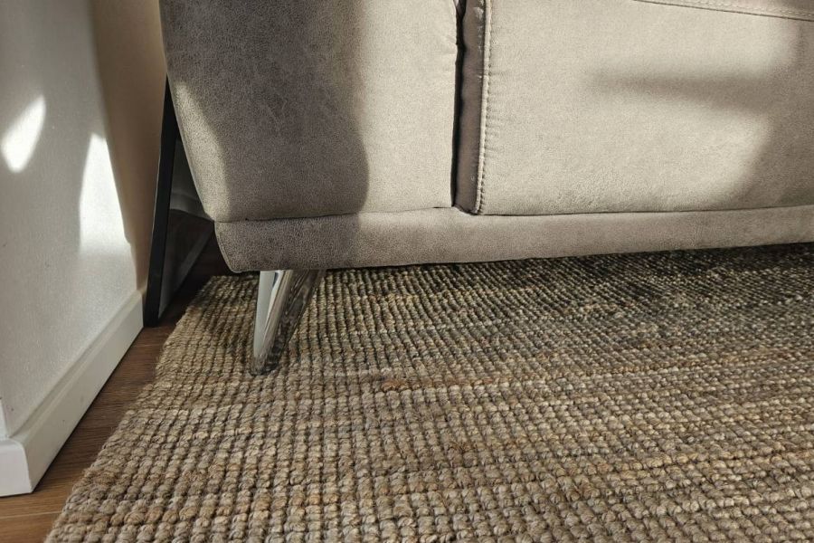 Modernes braungraues Sofa - Bild 4