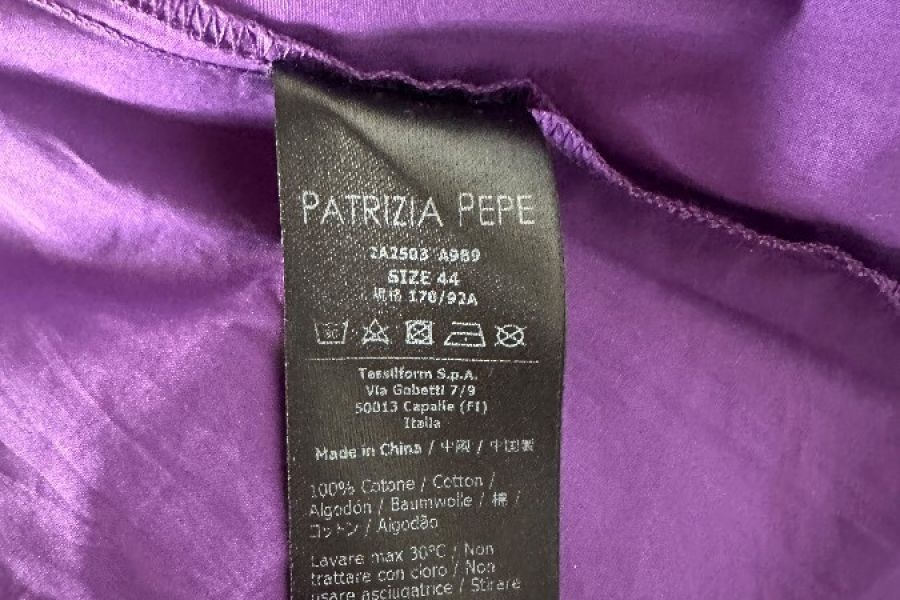 Patrizia Pepe Kleid violett IT 44 / DE 38 100% Baumwolle - Bild 4