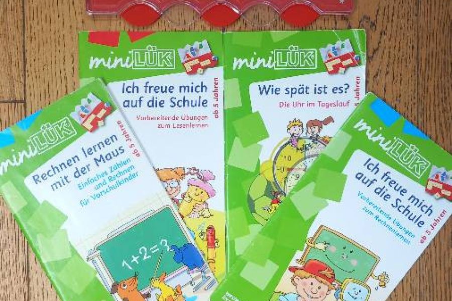 MiniLük Vorschulalter, Lösungsgerät und 4 Übunghefte - Bild 1