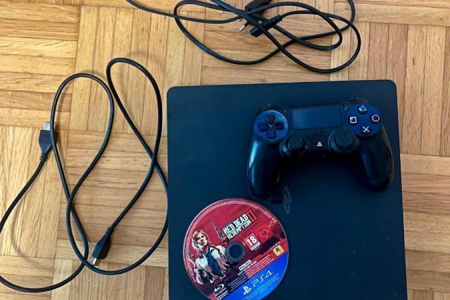 PS4 Slim 500GB Original-Controller, Kabeln - Bild 1