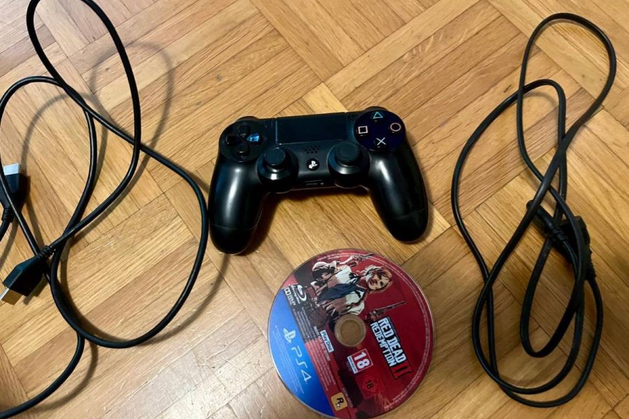 PS4 Slim 500GB Original-Controller, Kabeln - Bild 4