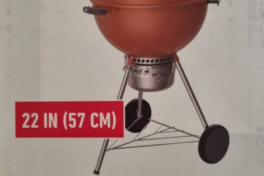 Verkaufer neuer Grill Marke Weber BBQ Master Touch farbe orange fume - Bild 3