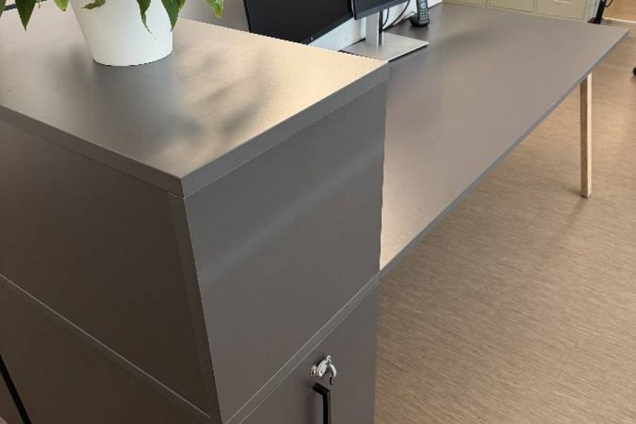 Scrivania Bench (doppia) con vano portaoggetti /Doppeltisch - Bild 2