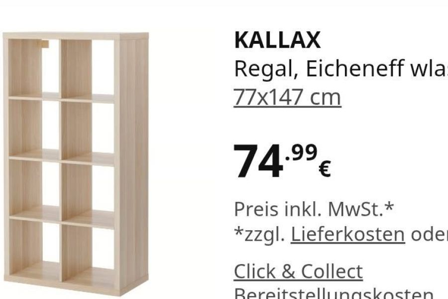 Kallax Regale verschiedene Größen in  Buche - Bild 3