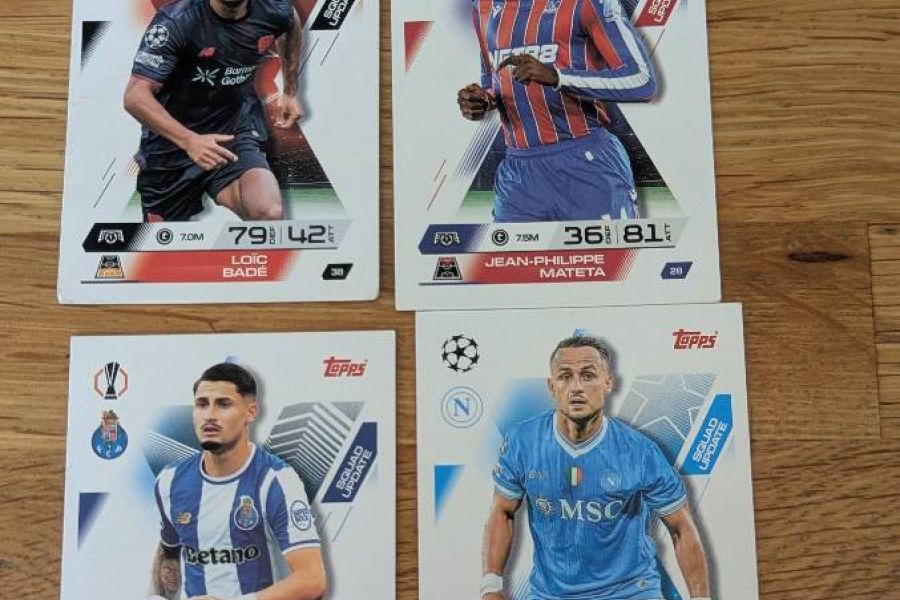Match Attax extra Nummer 28,38,52,54,201,214 und build a baller 6 - Bild 2