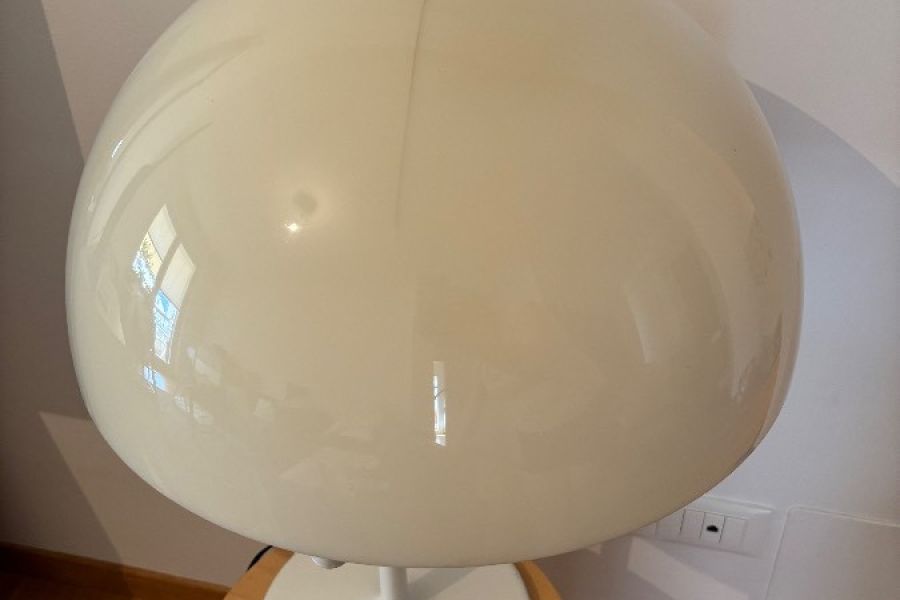 Vintage Tischlampe - Space Age / Mid-Century - schwenkbar - große Kupp - Bild 2