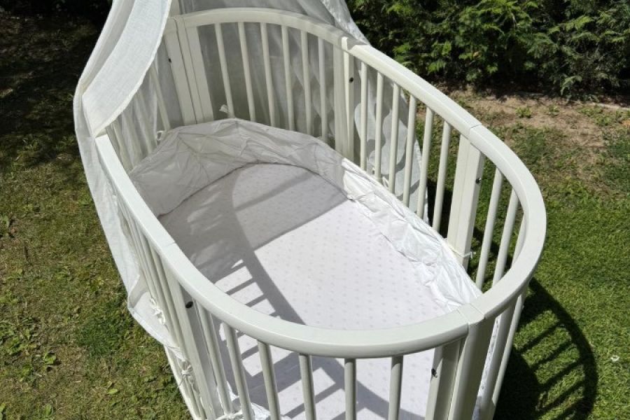 Stokke Sleepi Baby & Kinderbett in Weiß – Komplettset in gutem Zustand - Bild 2