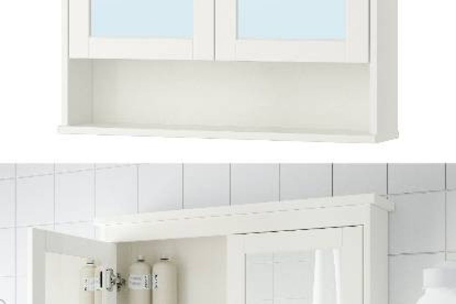 IKEA Hemnes Badspiegelschrank mit Licht - Bild 1