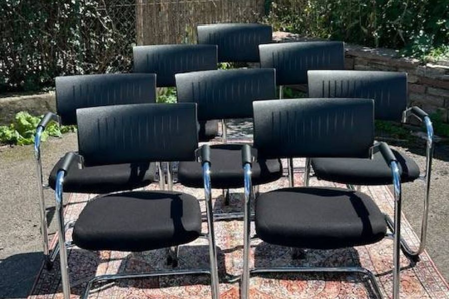 Stühle Design Freischwinger Dauphin Teo 1, 8 Stück in top Qualität - Bild 2