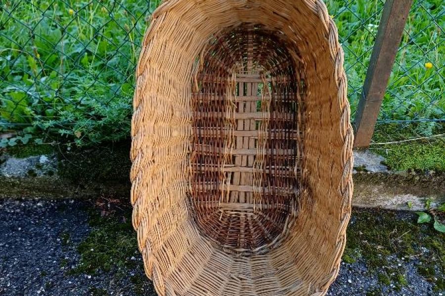 Großer geflochtener Wäschekorb 70x40 und 25hoch - Bild 2