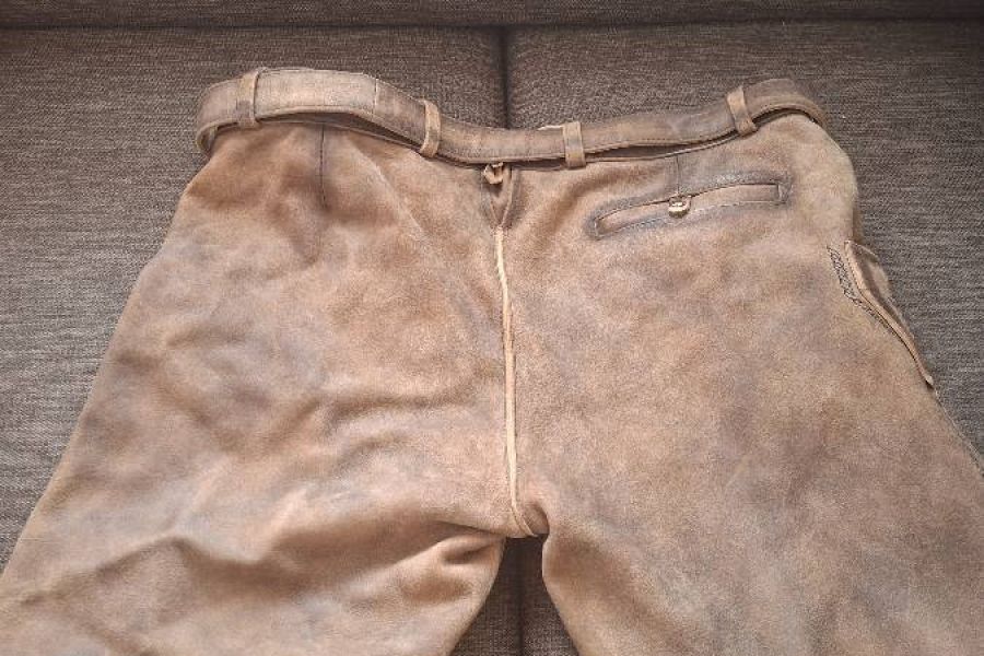 Herren Lederhose Gr. 58 inkl. Gürtel – wie neu, nur 1× getragen - Bild 2