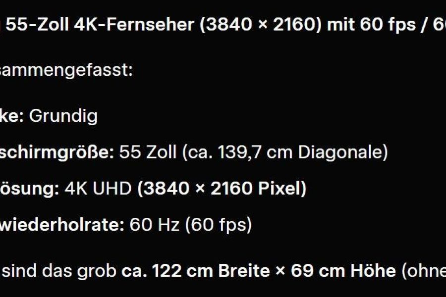 Grundig TV 55 Zoll 4K - Bild 2